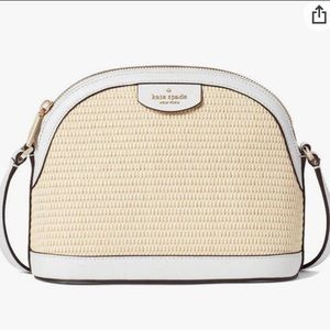 Kate Spade Sylvia Straw Dome Crossbody bag